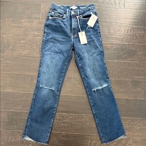 NWT GOOD AMERICAN Always Fits Good Legs Straight Size 00-4